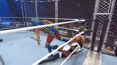 Naomi hits the stinkface on Nia Jax at Survivor Series!