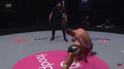 Crazy tomahawk elbow Knockout