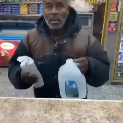 He chose WATER 🥺 bless