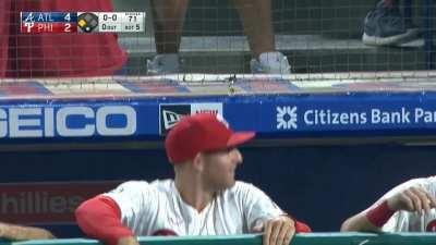 [Highlight] Phillies rookie (and Olympian) Luke Williams hits a little league triple in his first major league at bat.