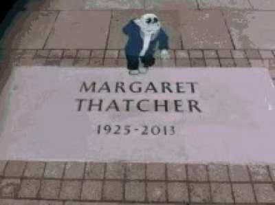 10 years since this awful human being finally died! ROT IN HELL, THATCHER!