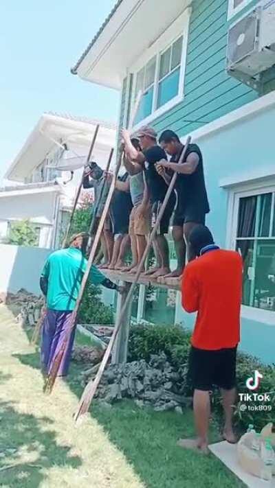 Just guys doing construction works