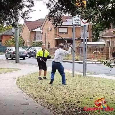 Good o'l stick fight