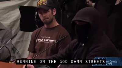 Portland Antifa addresses the city council and threaten Mayor Wheeler with insurrection