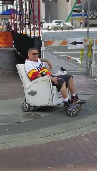 I’m walking around like an idiot while this dude is living in 2067