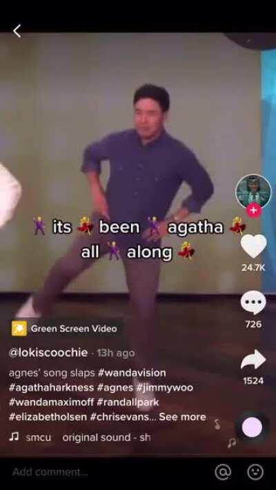 Marvel actors dancing to Agatha All Along