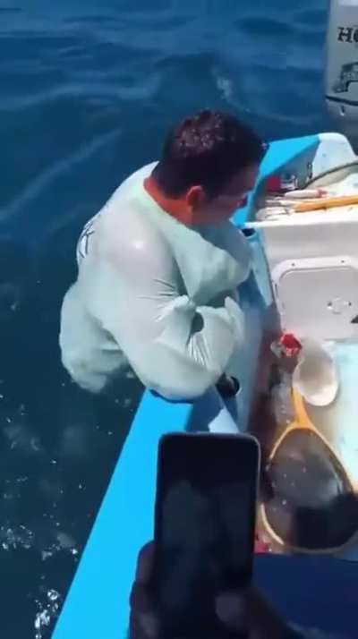 No fishing rod? Try this.