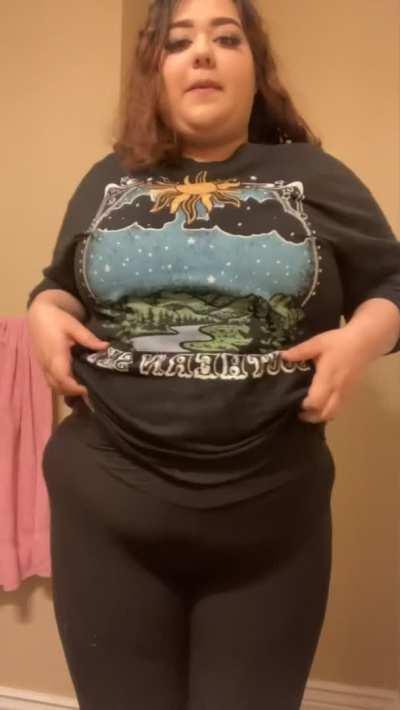 Sweaters hide a lot.. 😉