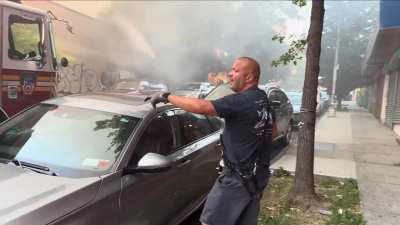 Car's windows getting smashed for parking near water hydrant