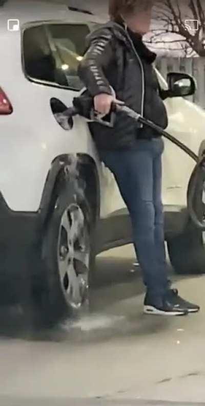 She's rounding off the total