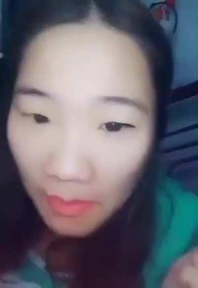 She just wanted to put on some makeup