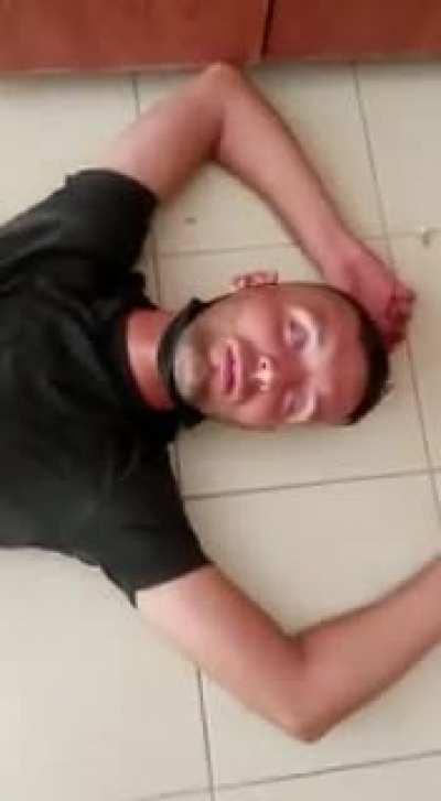 Ahhh, nothing like sleeping in a stairwell after a long morning of health drinks...