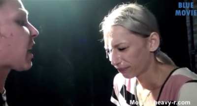 Girl gets absolutely drowned (not literally but damn near) in spit by woman!