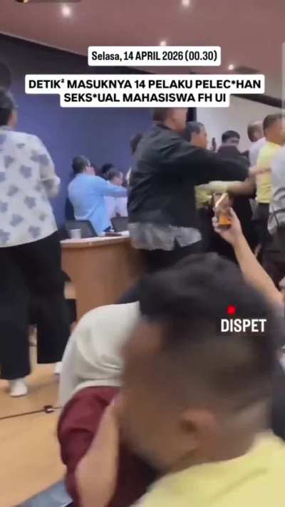 16 law students in Indonesia were brought onto a campus stage at midnight in front of their friends, following the leak of a group chat containing messages of sexual harassment against their women friends