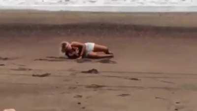 Hitdog sees an opening and takes his shot