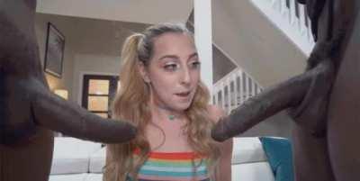 White girl anticipation is enough to make white bois cum 😍