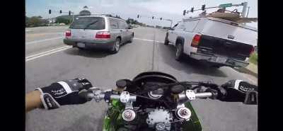 Cop asks biker to turn off the engine