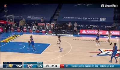 [Highlight] OKC guard Charlie Brown Jr. misses the wide-open dunk to perfectly cap off their 57 point loss