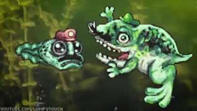 Super Mario as tadpoles. This is just wrong.