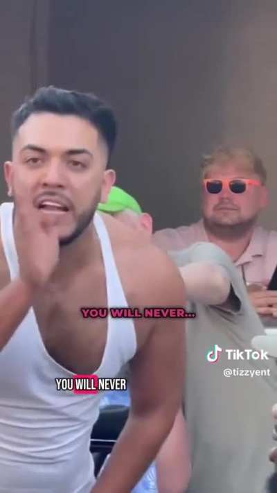 Man goes a racist rant towards a group of women for one of them asking him not to touch her