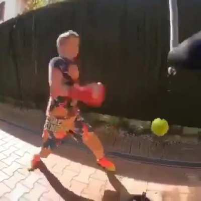 This kids boxing training.
Pushing human limits (skill)