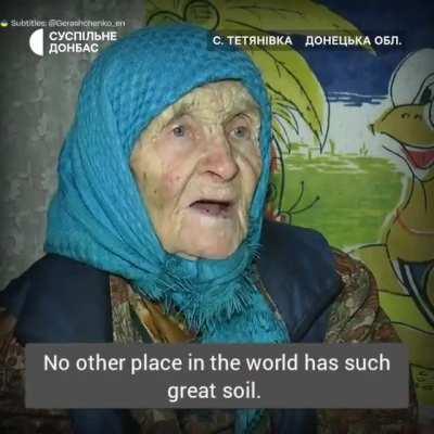 Maria Dolia from Tetianivka village, Donetsk region. Born in 1923 - Soon to turn 100 years old. Looking into her eyes you imagine how much those eyes have seen, how much her heart has felt and how her will has been tested.