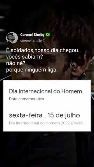 Feliz dia dos homens 😊 parabéns saldados