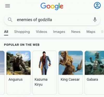 When Godzilla destroys the orphanage