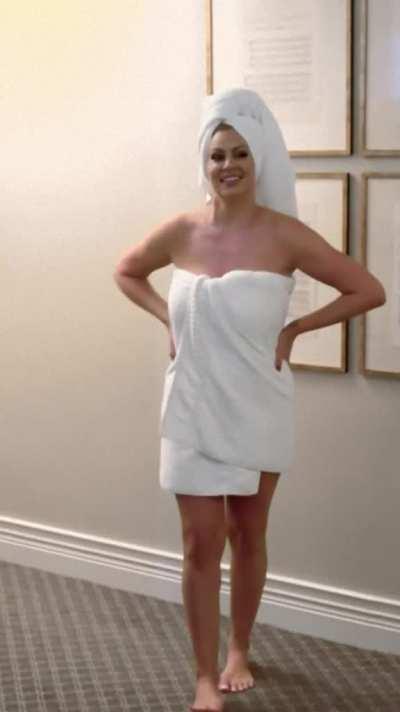 Wrapped up in a towel