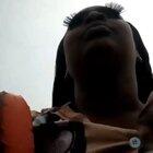 Long eyelashes on a windy boat ride