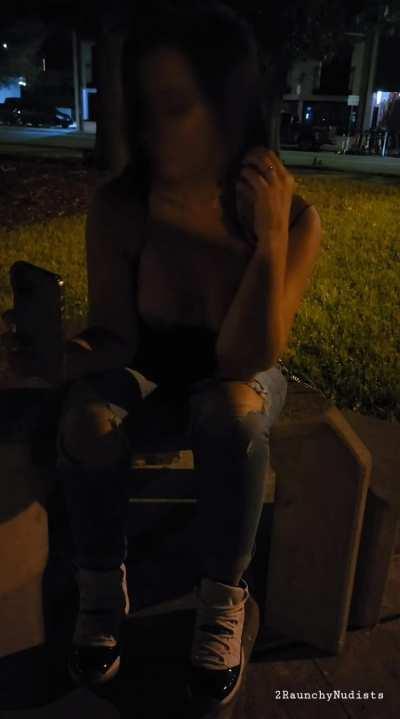 If you're with me while I'm taking pics, you might see my tits out.