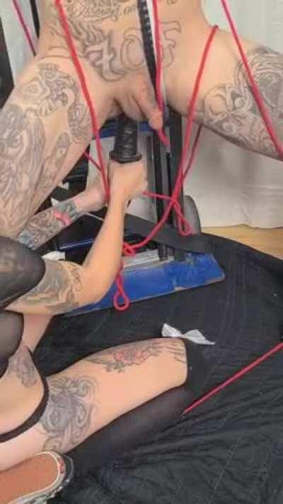 Slow out, fast in, just how I like to punish him