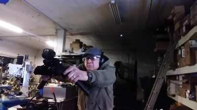 The real life glockinator (64 rounds in 1.5 seconds)