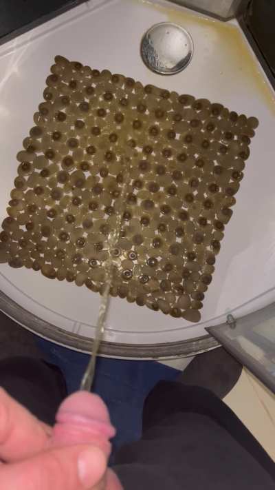 In the shower in the morning