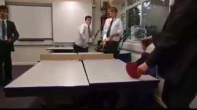 The finial boss fight. Master of Ping Pong. Destroyer of the bolls