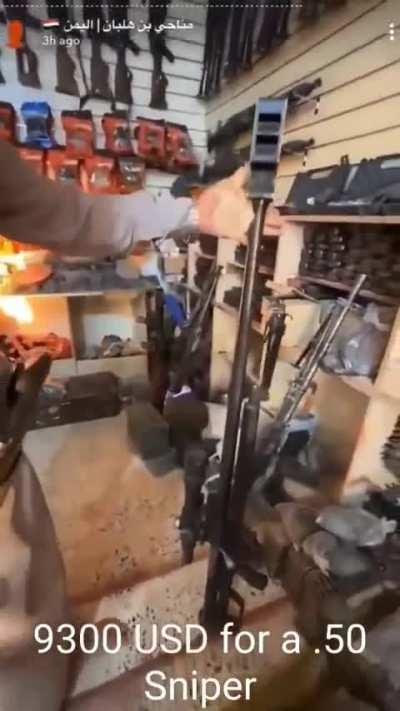 Inside the Weapon Market in Yemen (the currency they use is Saudi Riyal I edited it to USD for sake of simplicity)