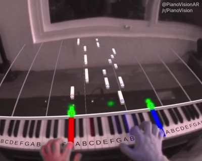 (AR/Passthrough) PianoVision: An Augmented Reality Piano Learning App for the Quest 2