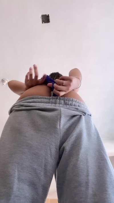 Wanna slap it before I sit in your face?