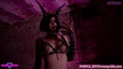 Slaanesh and Comissar from Warhammer by Purple Bitch and Octokuro