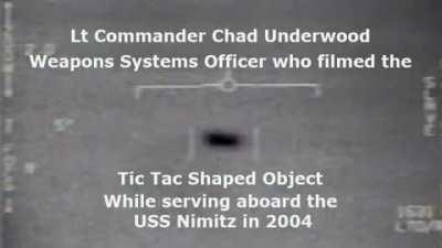 Lt. Commander Chad Underwood, who filmed the Tic Tac UFO UAP (2004) - Audio