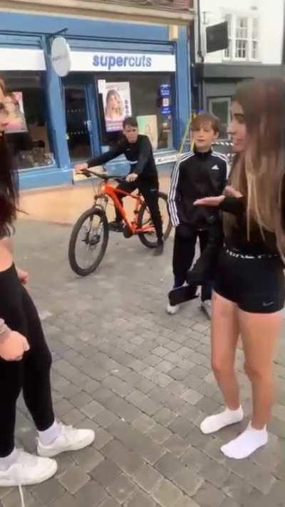 Silly tramp gets a girl drunk and beats her up with a group behind her context in comments