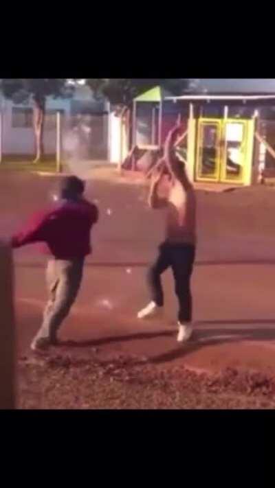 Not Brutal brutal but damn glass bottle to the head must hurt