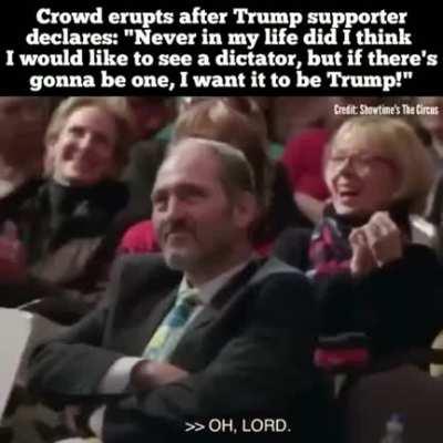 The Trump cult is so brainwashed by fascist propaganda, they actually want Trump to be a dictator