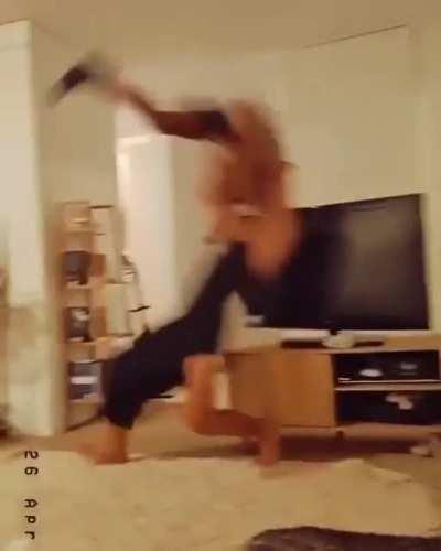 Drinking and lifting such a weight? WCGW?