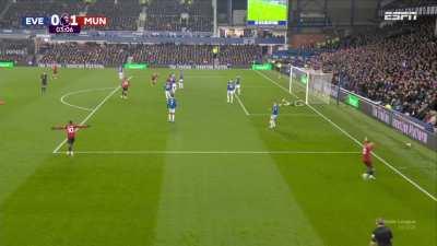 Golazo de chilena de Garnacho - EVE 0 - 1 MUN