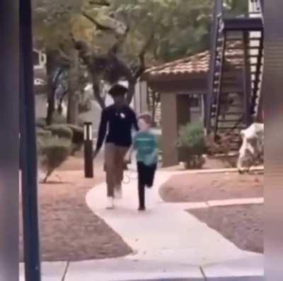 kid tried to run after calling Man N*****