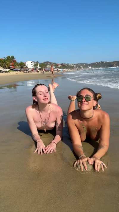 lovely day at the beach with my bestie