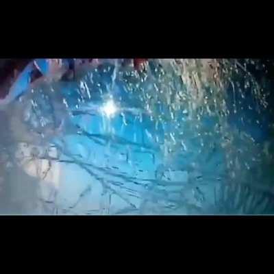 Military truck crashes into Toyota Corolla, no one dead