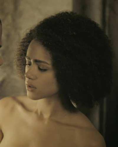 Nathalie Emmanuel is so hot. One of the best scenes in GOT