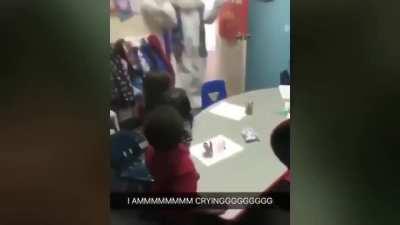 Kids freak out seeing the Easter Bunny.